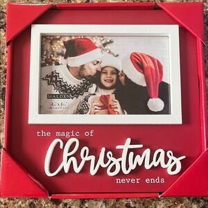 Malden Red Christmas Photo Frame
